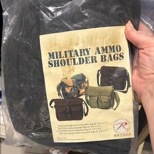 Rothco Black Military Shoulder Bag
